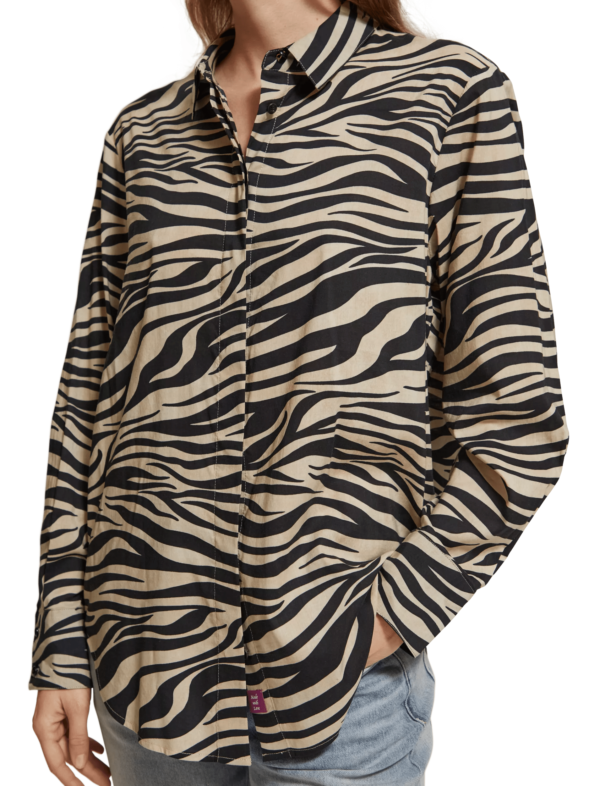Scotch & Soda Relaxed fit animal print shirt MDL-DTL1