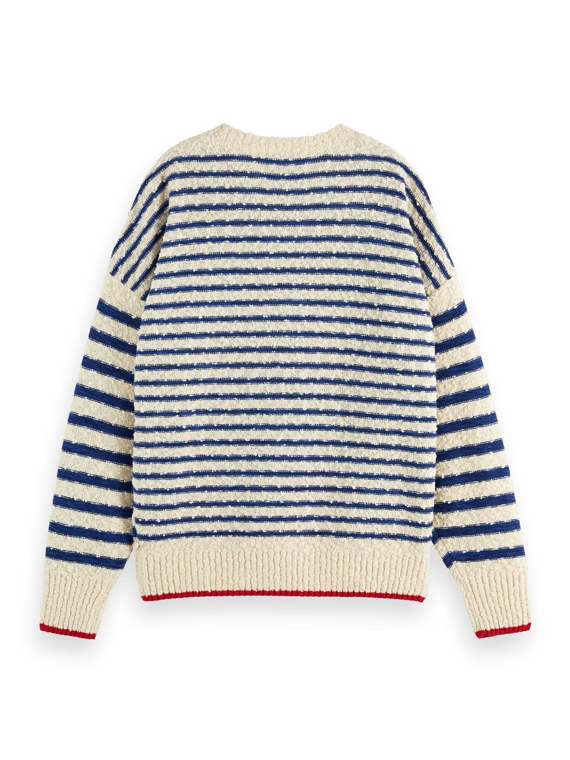 Scotch & Soda Breton striped oversized pullover sweater BCK