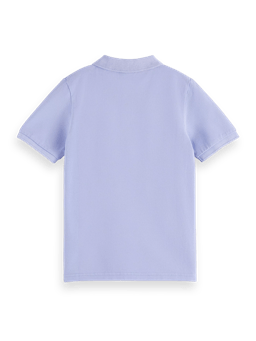 Scotch & Soda Garment-dyed short-sleeved pique polo BCK