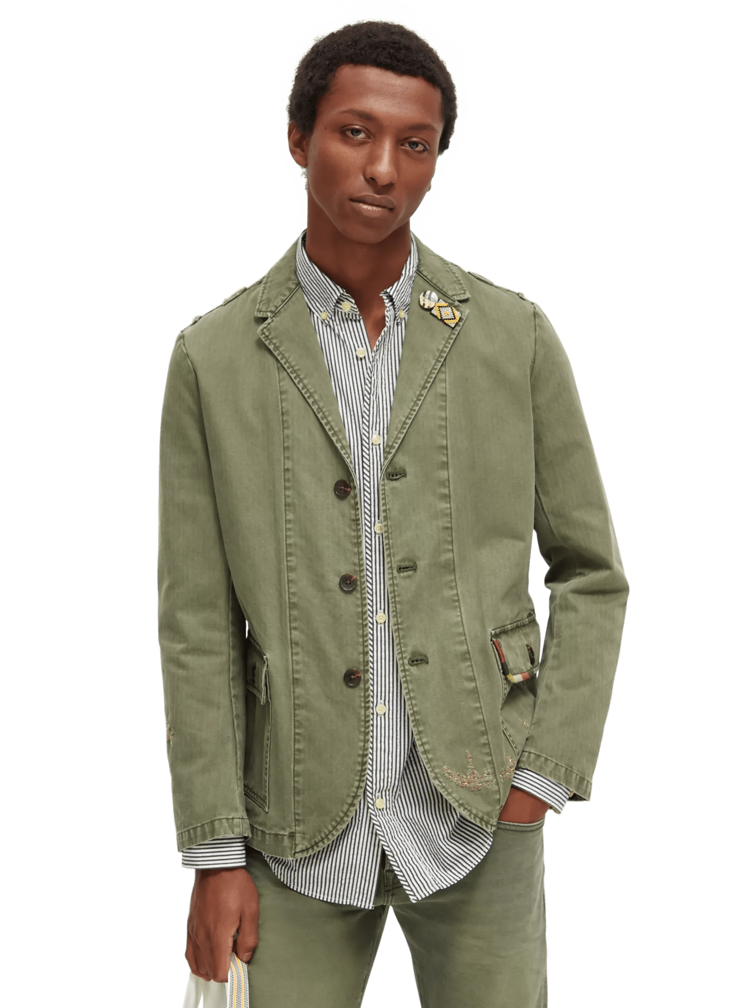 Garment-Dyed Utility Jacket