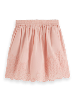Scotch & Soda Delicate embroidered mini skirt with inner short BCK