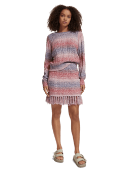 Scotch & Soda Space-dye knitted skirt MDL-FNT