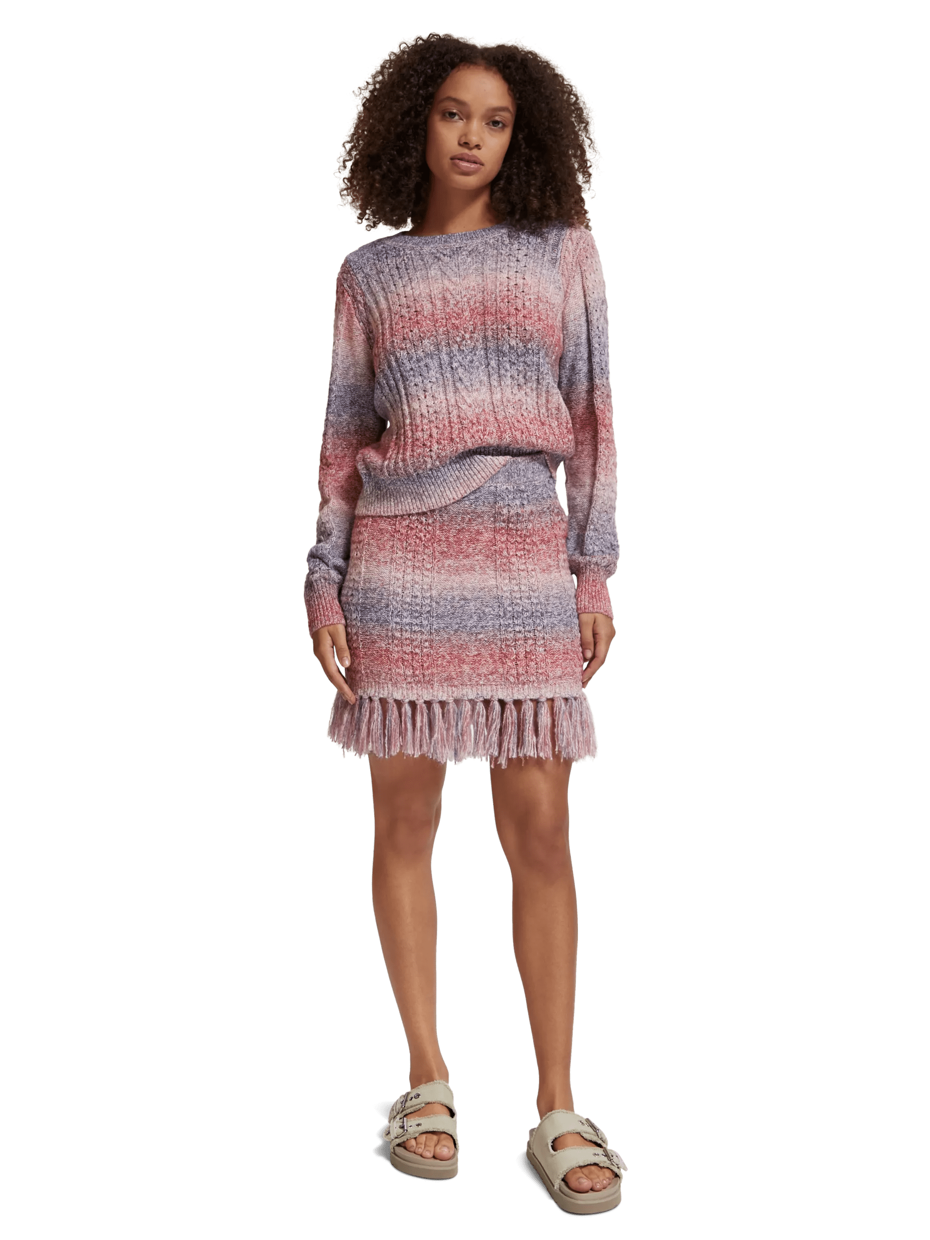 Scotch & Soda Space-dye knitted skirt MDL-FNT