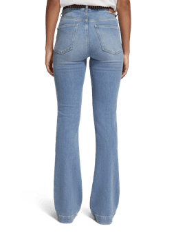 Scotch & Soda The Charm high-rise classic flared jeans FIT-BCK