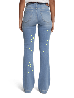 Scotch & Soda The Charm high-rise classic flared jeans FIT-BCK