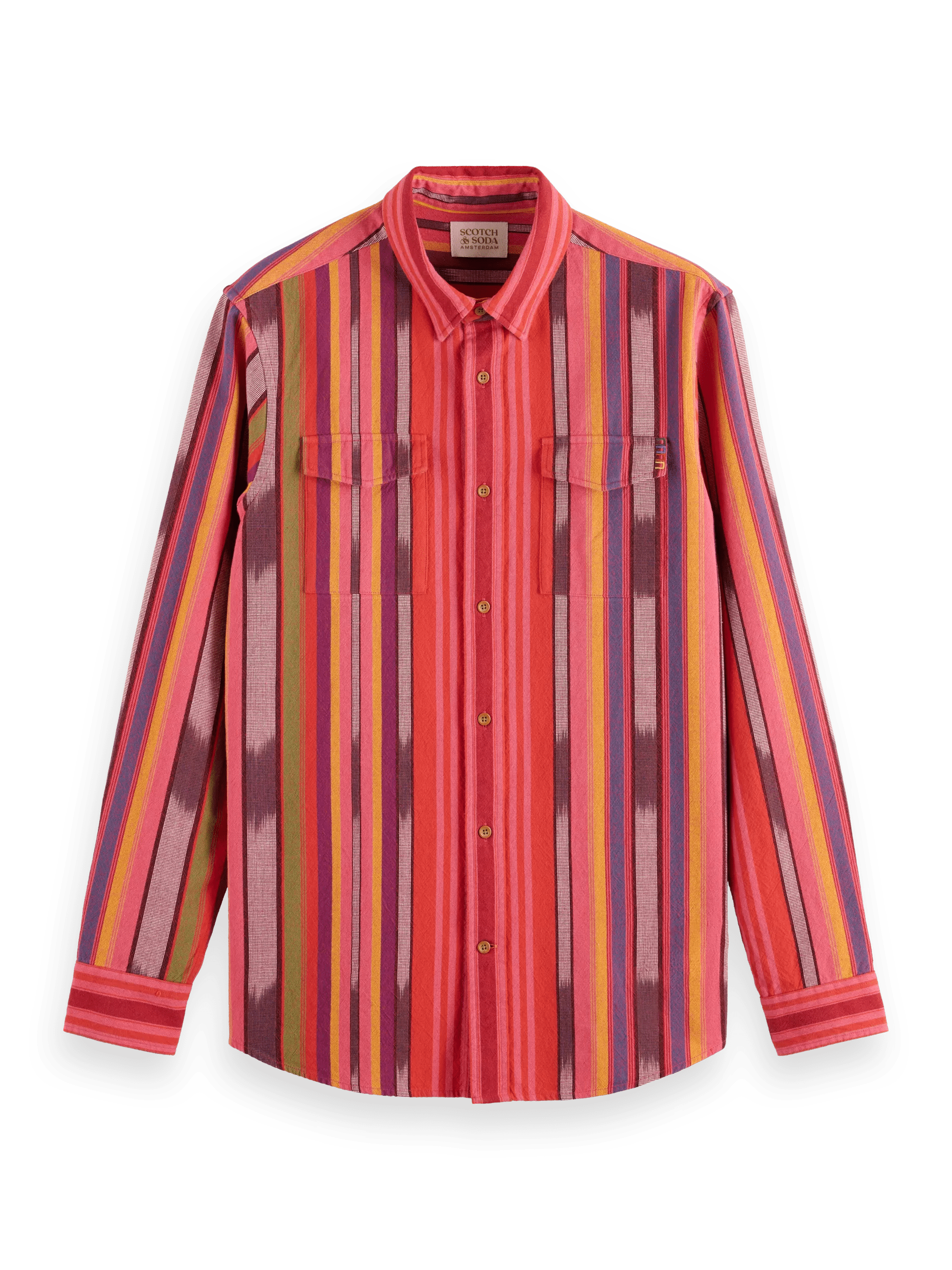 Scotch & Soda Space-dye stripe shirt FNT
