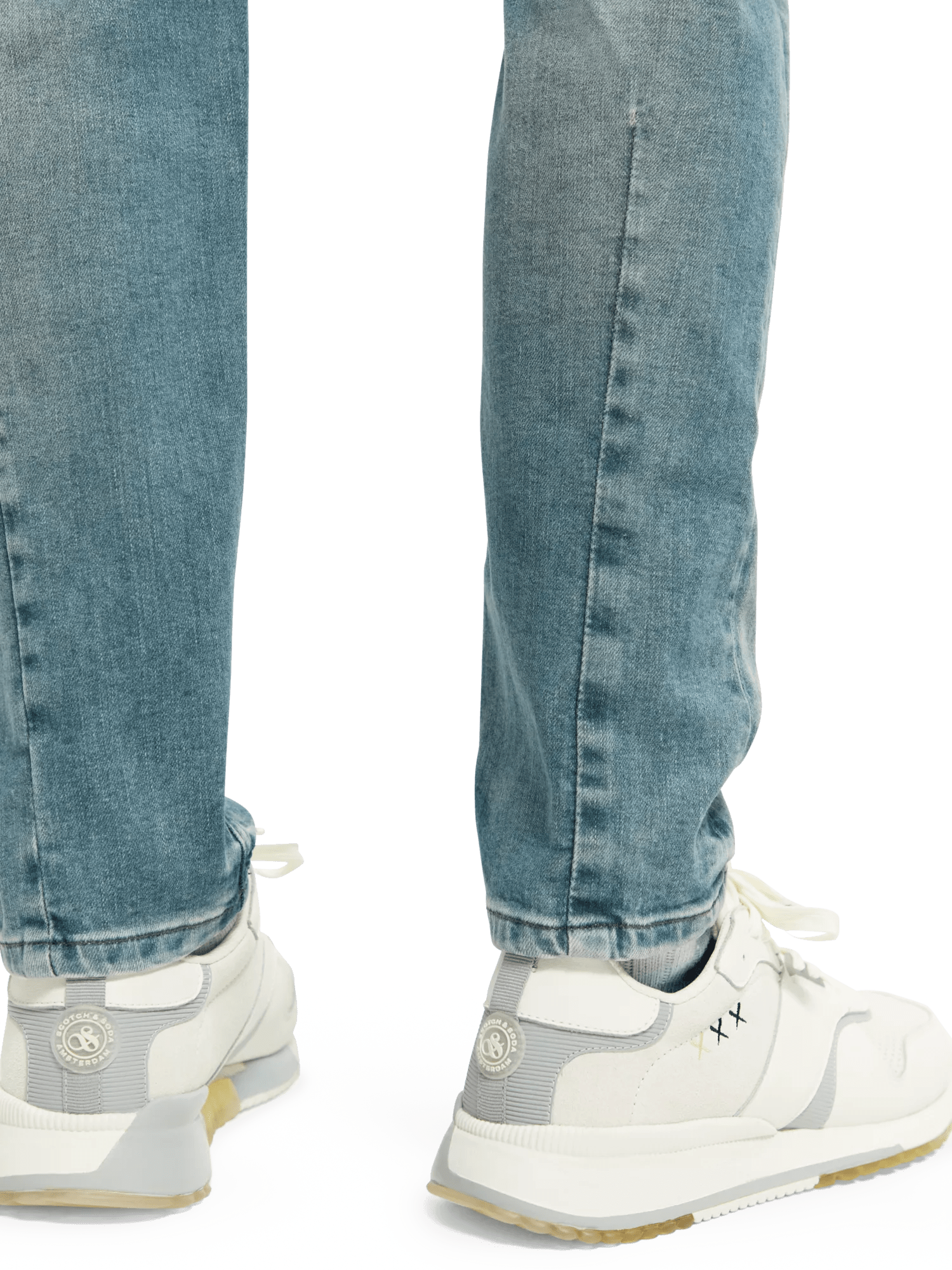 Scotch & Soda The Singel Slim Tapered Fit Jeans – Faded Blue NHD-DTL1