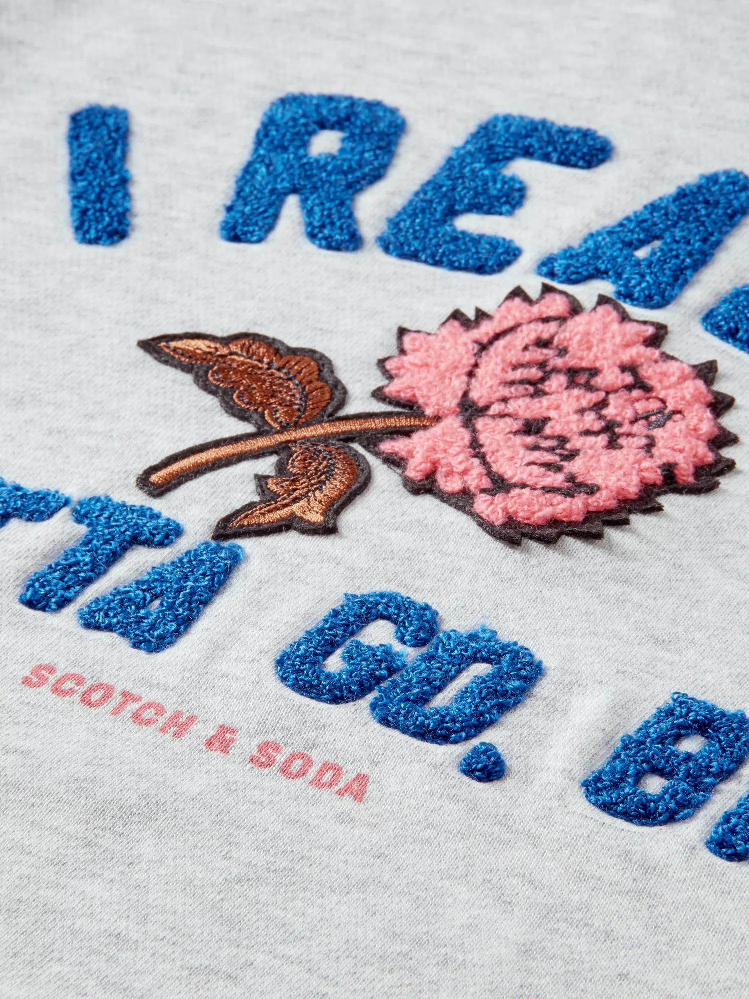 Scotch & Soda Varsity artwork loose-fit sweater DTL6