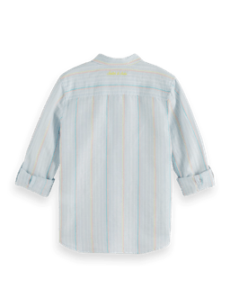 Scotch & Soda Regular-fit - yarn-dyed stripe cotton linen shirt BCK