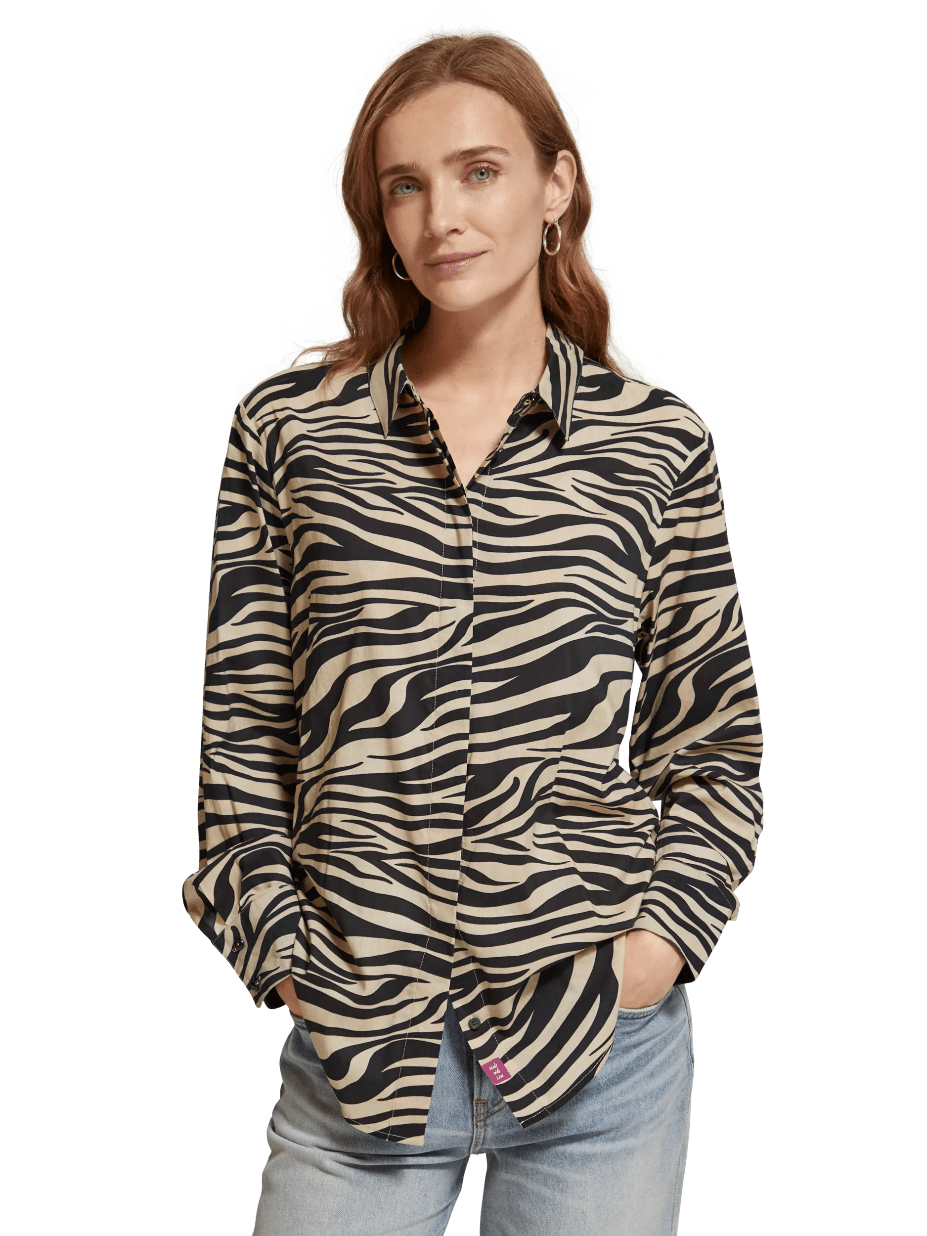 Scotch & Soda Relaxed fit animal print shirt MDL-CRP