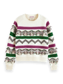 Scotch & Soda Fringe jacquard sweater MDL-CRP