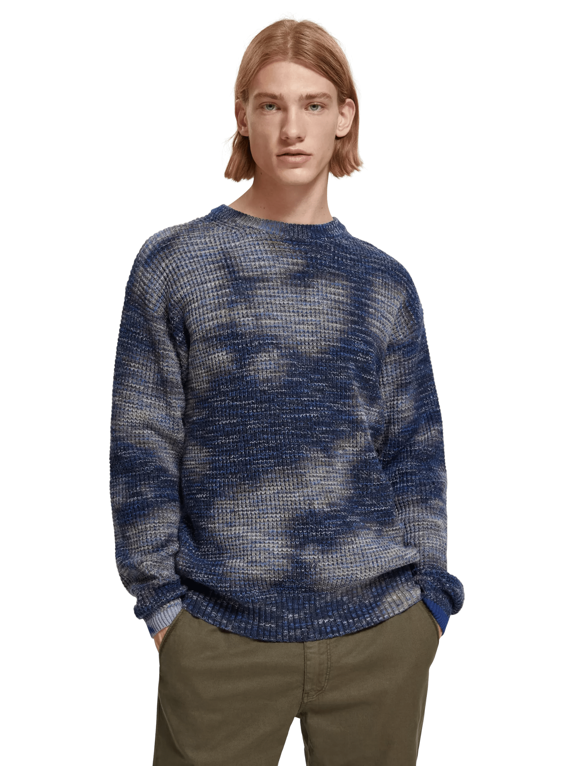 Scotch & Soda Waffle-knitted pullover sweater MDL-CRP