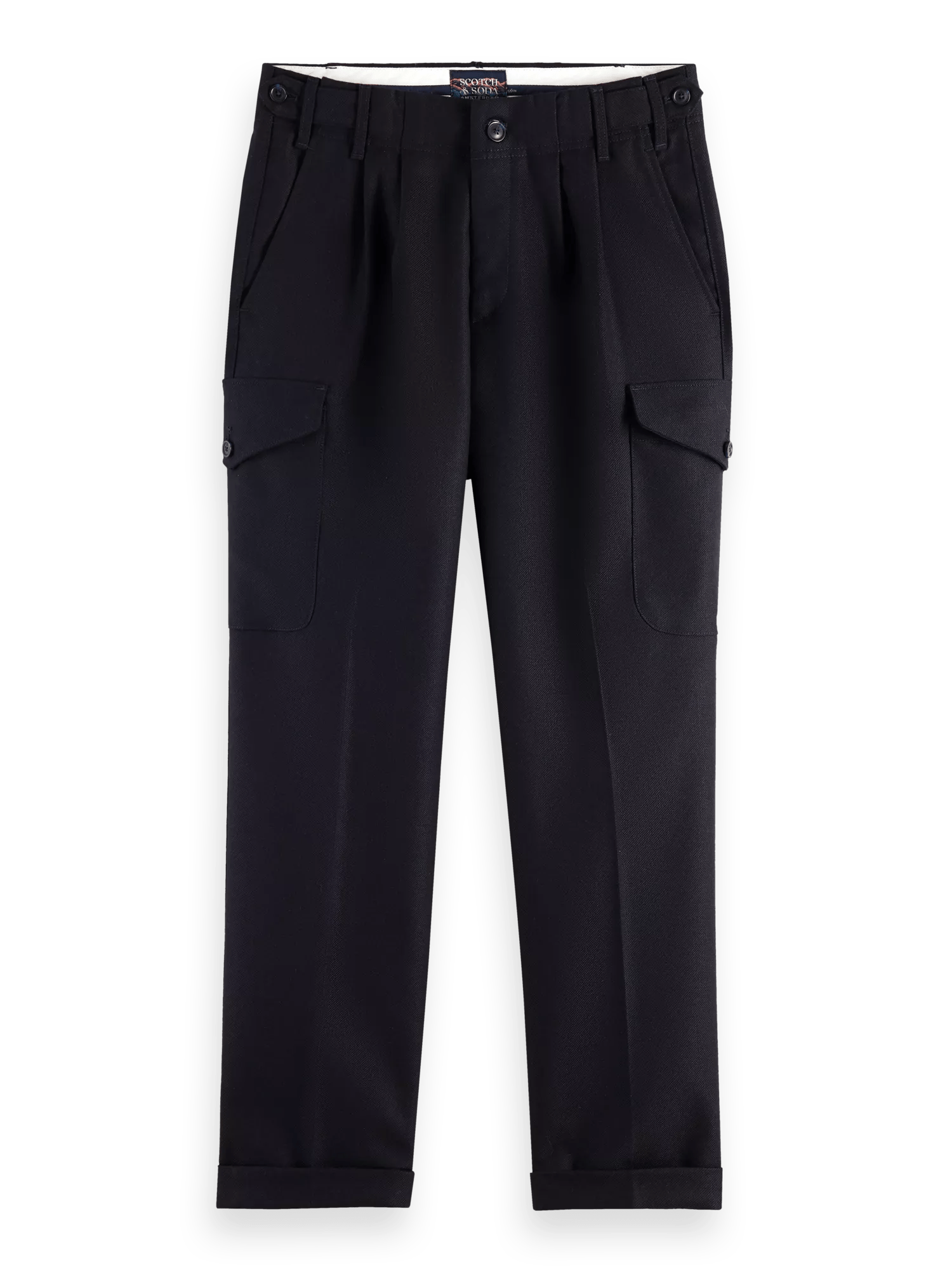 Scotch & Soda Wool-blended cargo trousers FNT