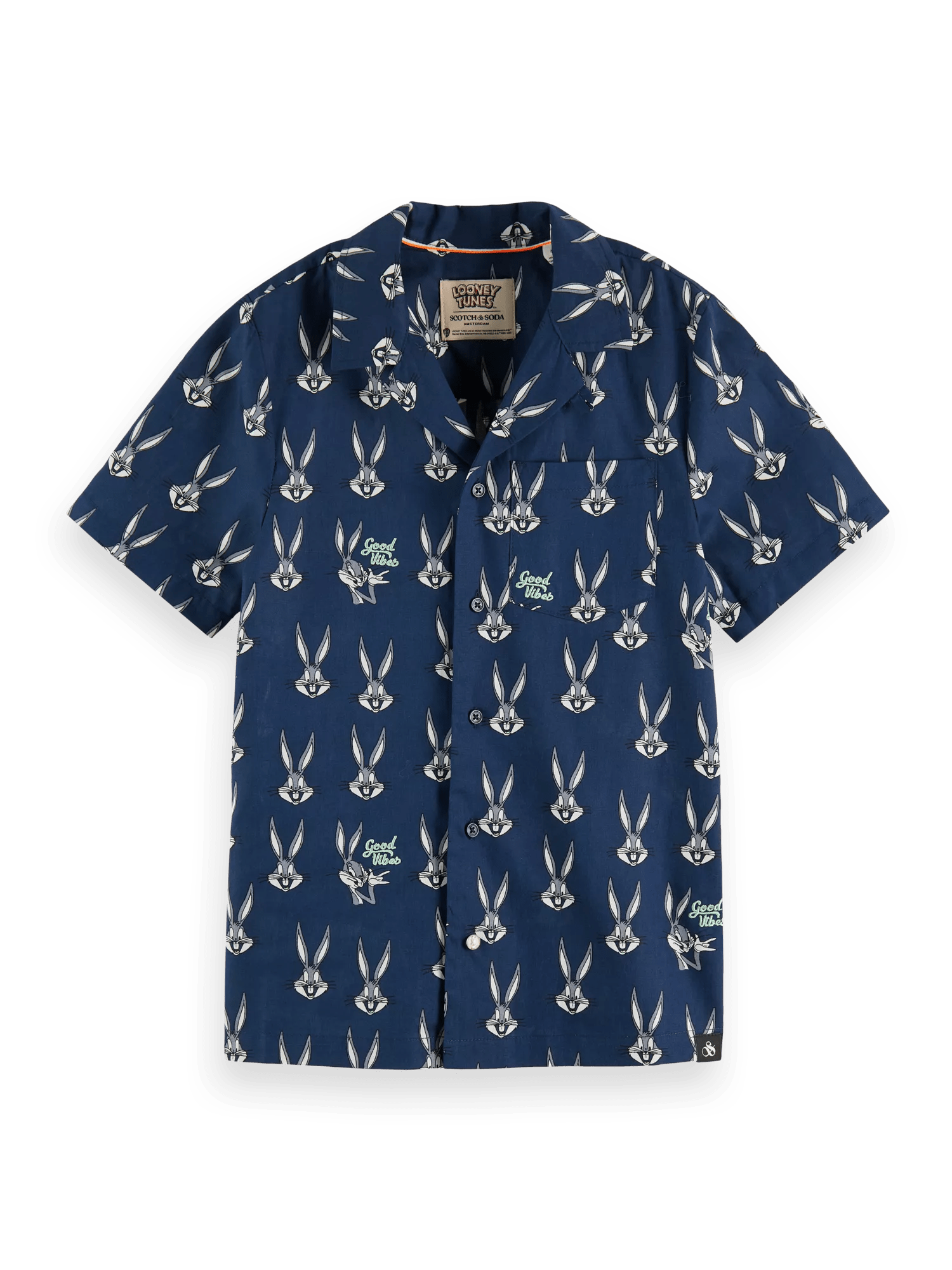 Scotch & Soda BUGS BUNNY - All-over printed short-sleeved shirt FNT