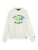 Scotch & Soda Organic cotton crewneck artwork sweatshirt NHD-CRP