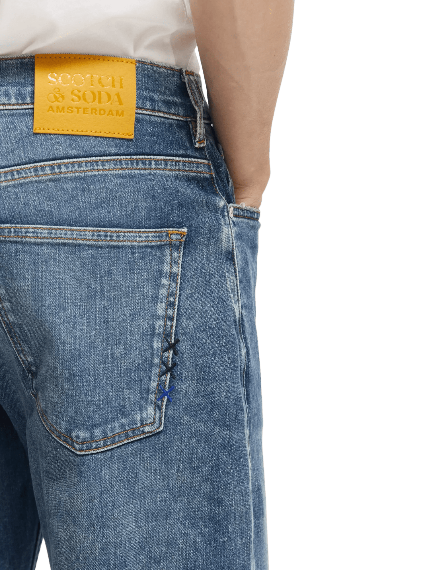 Scotch & Soda The Drop Jeans im Regular Tapered Fit aus Bio-Baumwolle NHD-DTL1