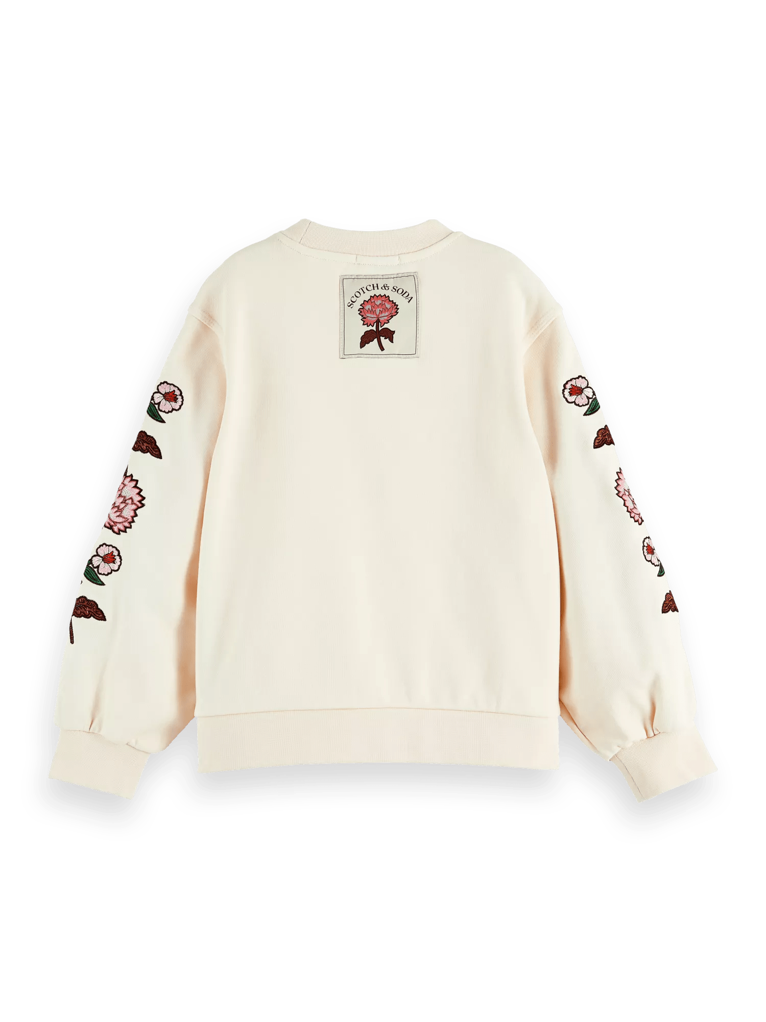 Scotch & Soda Embroidered voluminous sleeve sweatshirt BCK