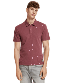 Scotch & Soda Garment-dyed jersey polo in Organic Cotton 174564_6722_MDL_CRP