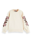 Scotch & Soda Embroidered voluminous sleeve sweatshirt NHD-CRP