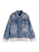 Scotch & Soda Trucker jacket with tie dye artworks - Peace and Love NHD-CRP