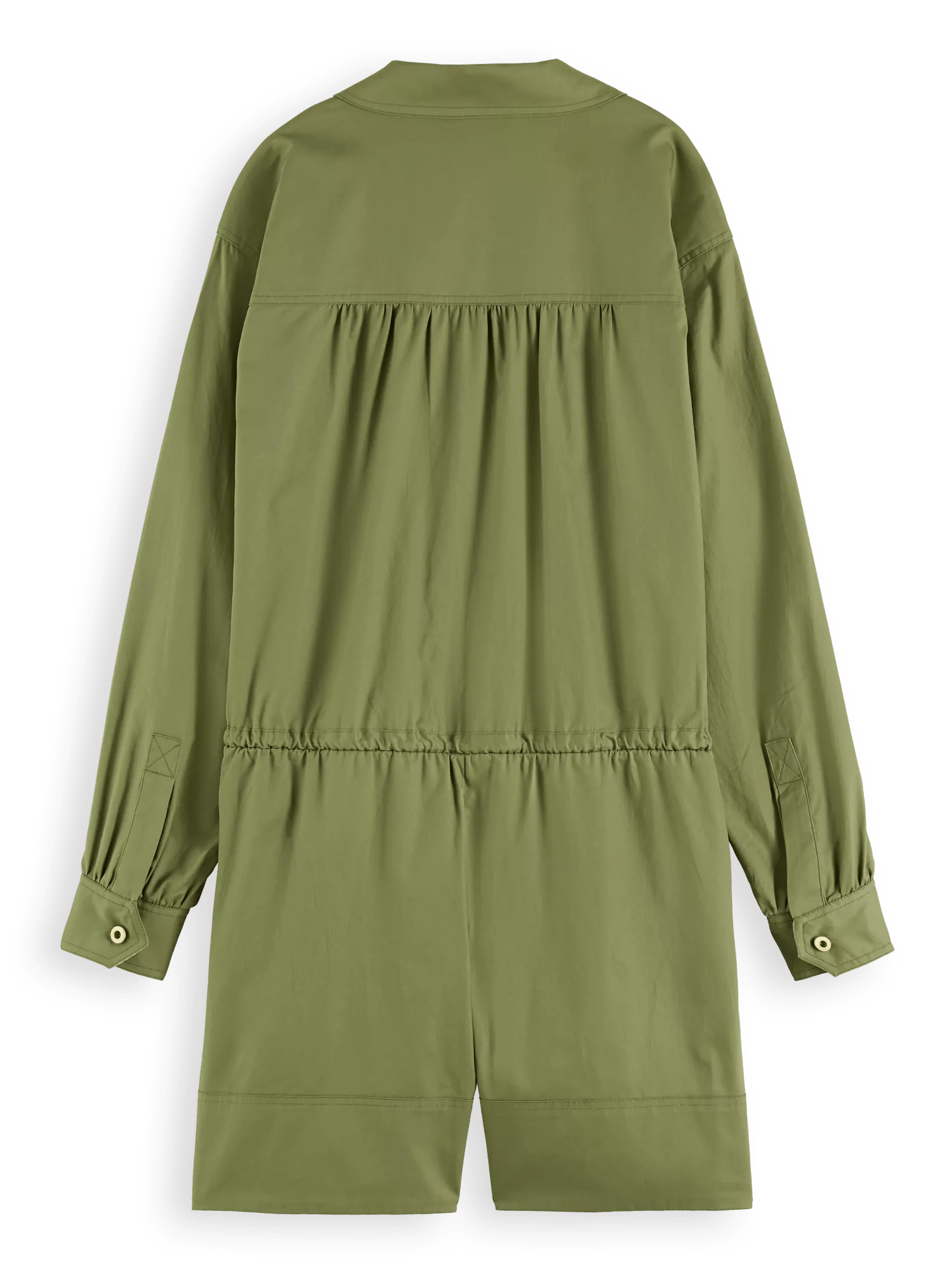 Scotch & Soda Short military jumpsuit in organic cotton BCK