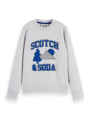 Scotch & Soda Sweater van biologisch katoen met artwork NHD-CRP