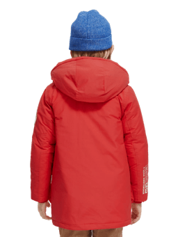 Scotch & Soda Longer length water repellent jacket with Repreve� filling MDL-BCK