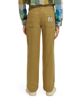 Scotch & Soda Relaxed slim fit - Garment-dyed Tencel cargo pants NHD-BCK