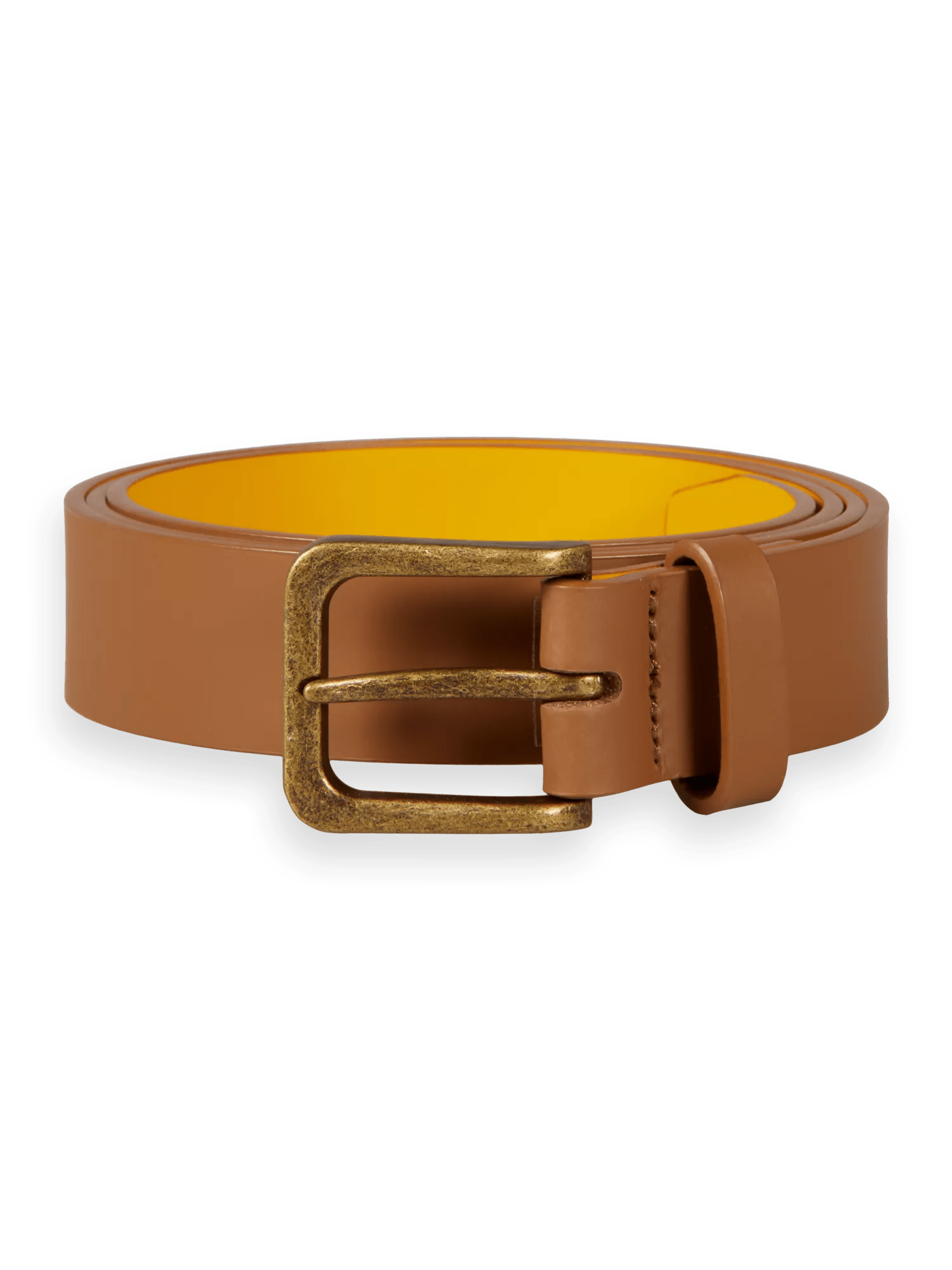 Scotch & Soda ESSENTIALS Recycled leather belt FNT