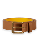 Scotch & Soda ESSENTIALS Recycled leather belt NHD-CRP