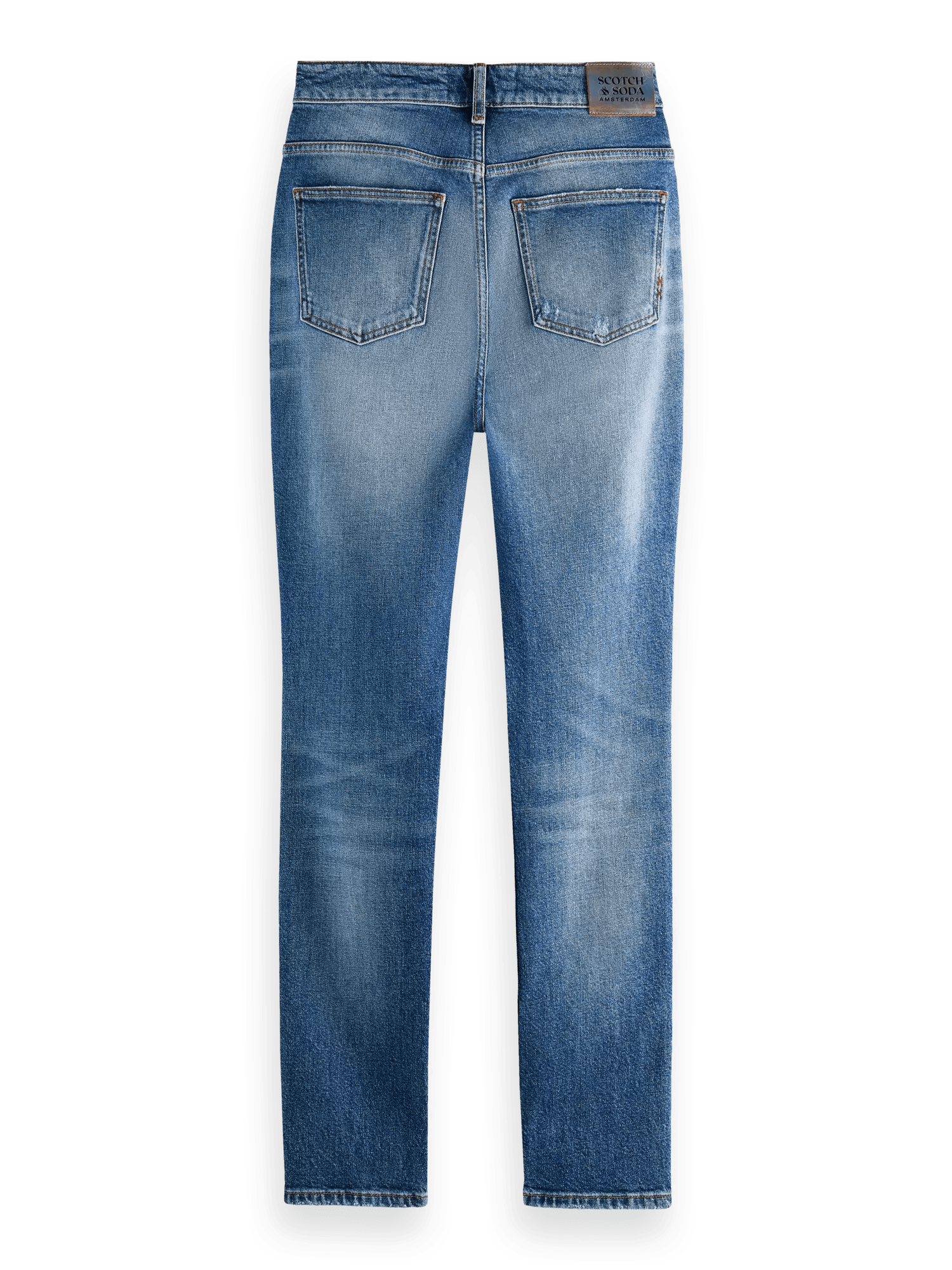 Scotch & Soda The Line high-rise skinny fit organic cotton jeans BCK