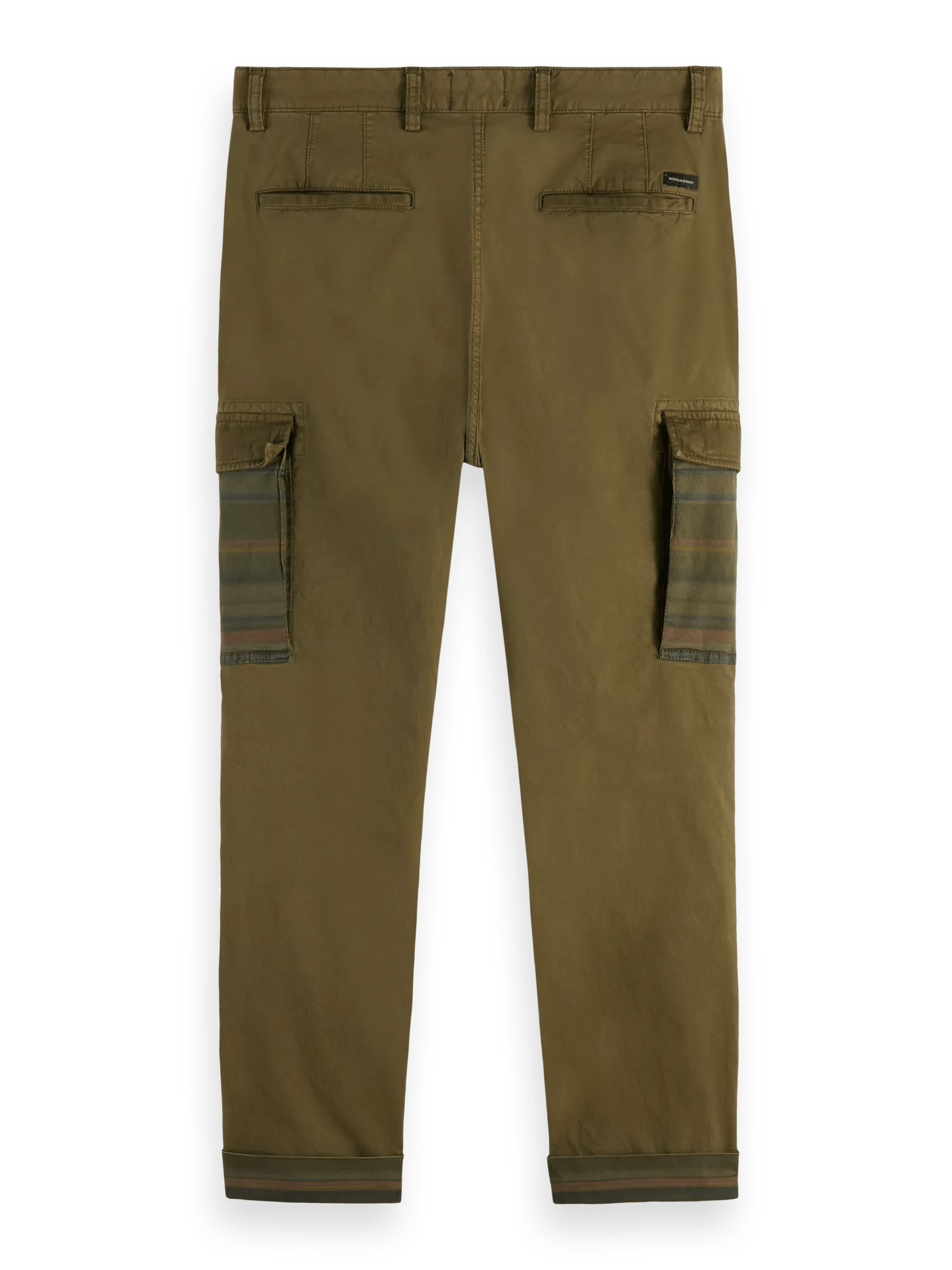 Scotch & Soda Loose tapered-fit garment-dyed cargo trousers BCK
