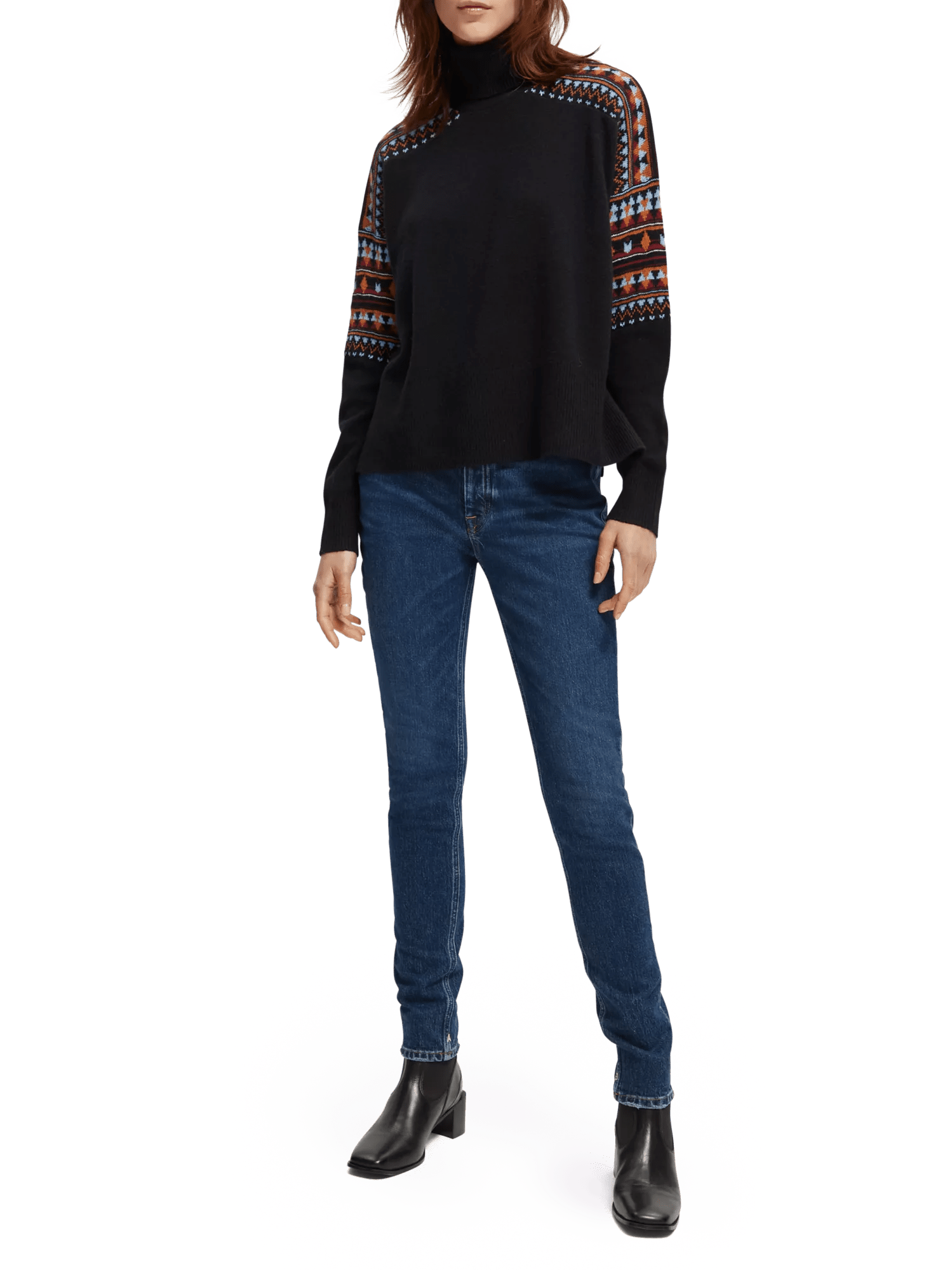 Scotch & Soda Fair isle turtleneck sweater NHD-FNT