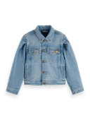Scotch & Soda Denim trucker jacket with puff sleeves — All or Nothing FNT