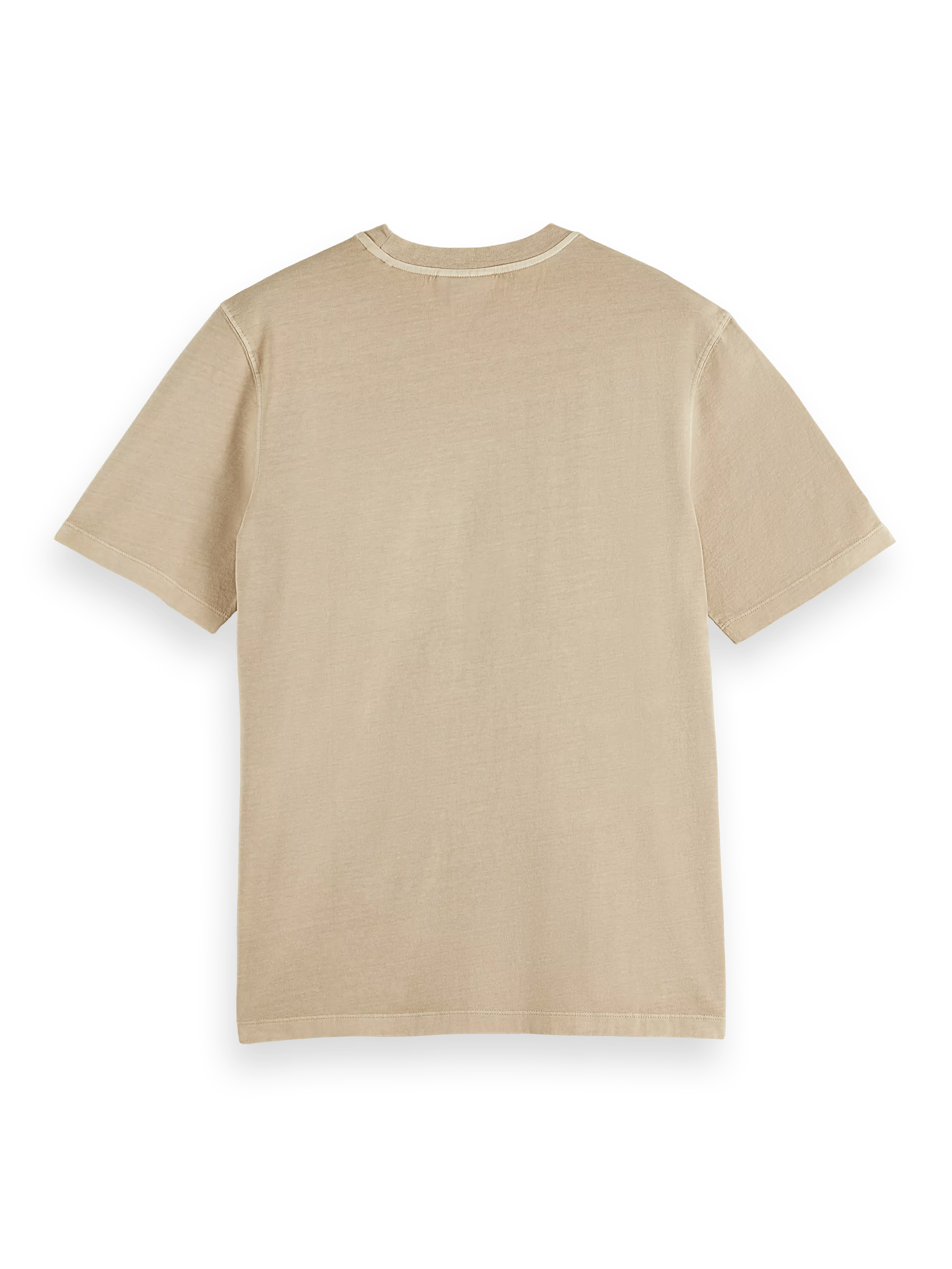 Scotch & Soda T-shirt met normale pasvorm en ronde hals BCK