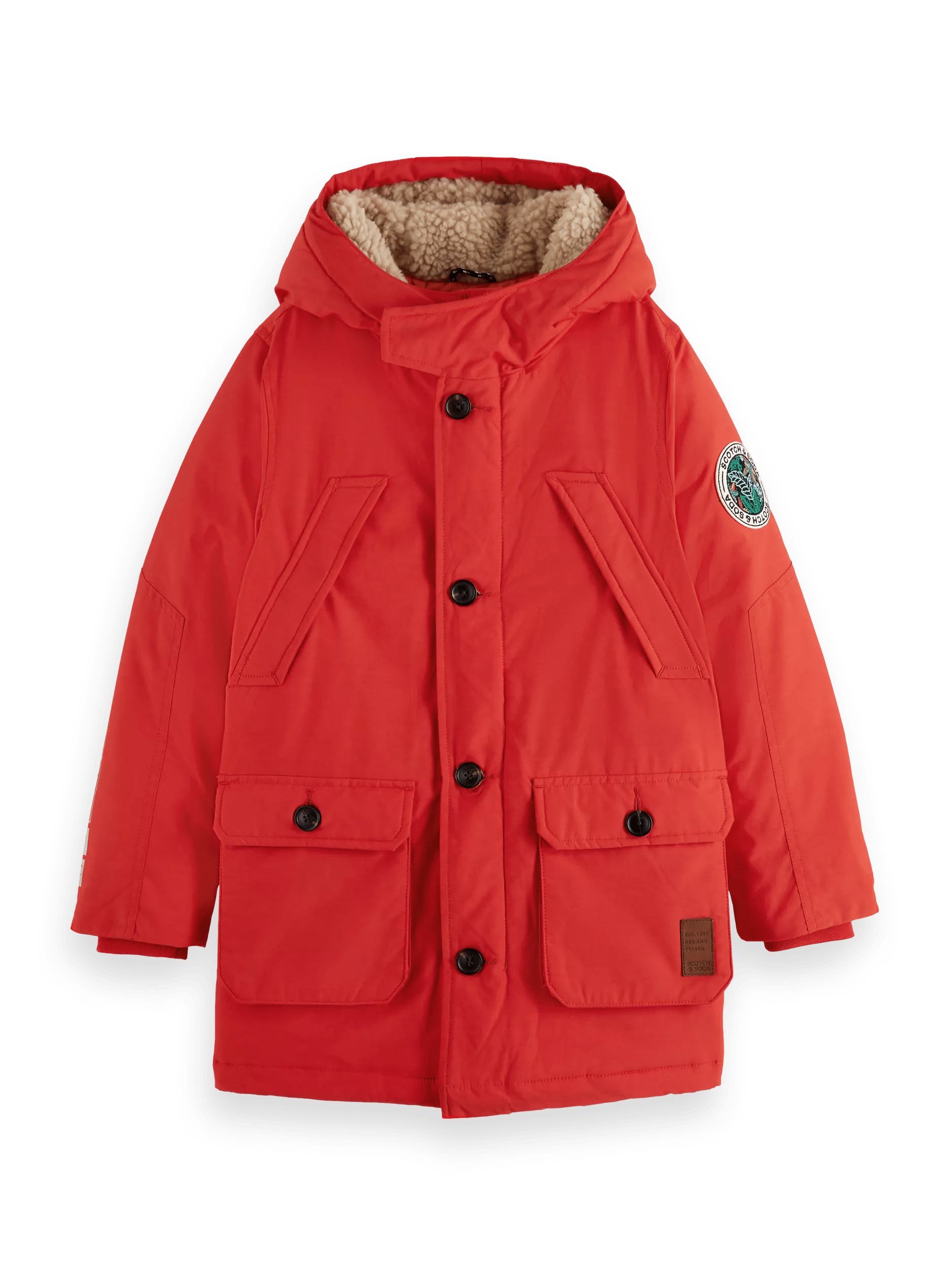 Scotch & Soda Longer length water repellent jacket with Repreve -  filling FNT
