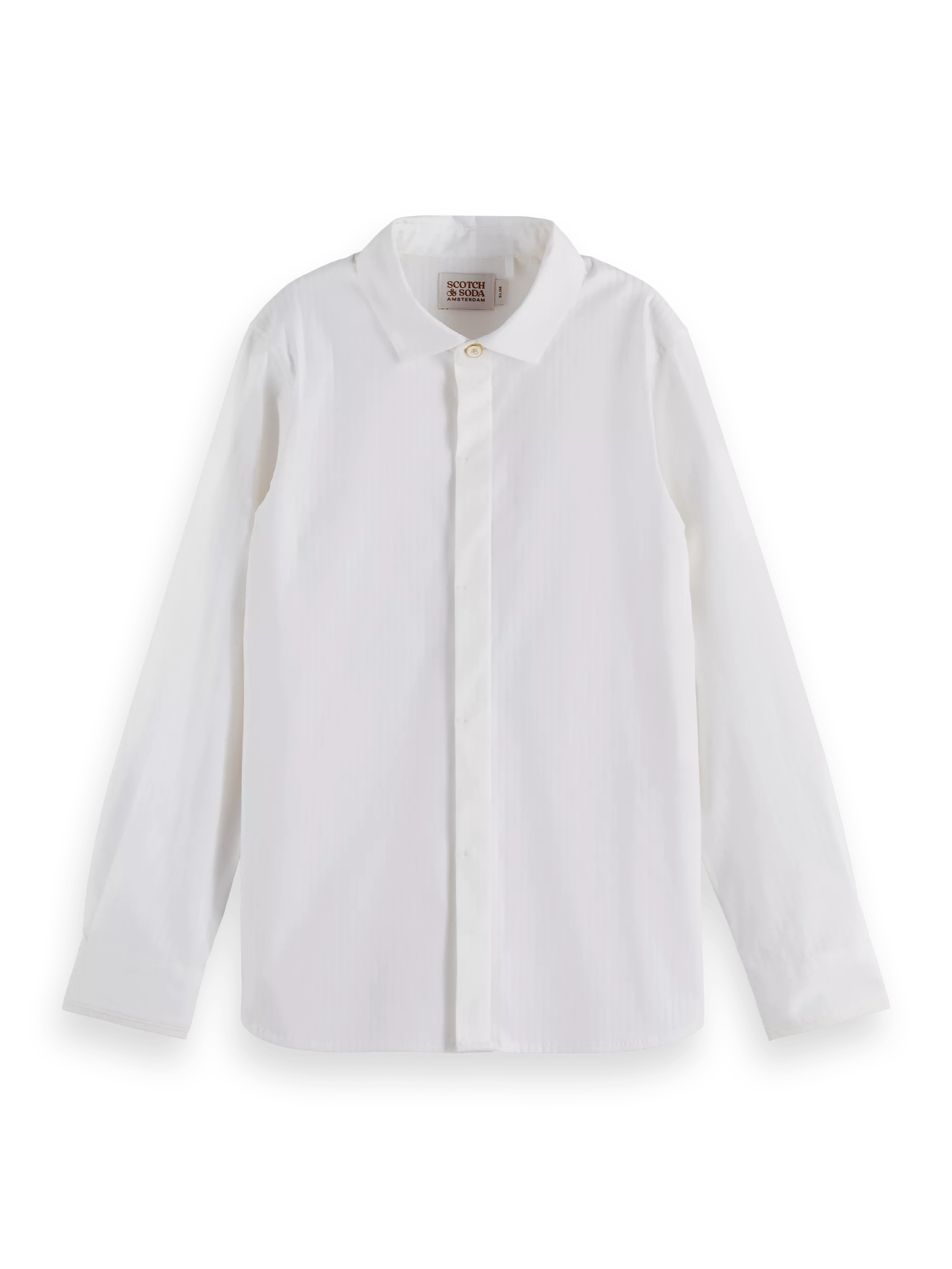 Scotch & Soda Slim-Fit - structured shirt in Organic Cotton FNT