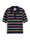 Scotch & Soda Stripe collared knitted pullover NHD-CRP