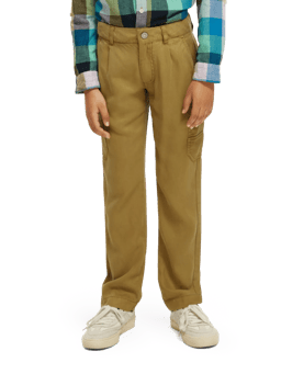 Scotch & Soda Relaxed slim fit - Garment-dyed Tencel cargo pants NHD-CRP