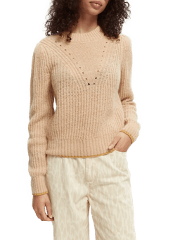 Scotch & Soda Fuzzy knitted sweater NHD-CRP