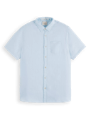Scotch & Soda Short sleeve linen shirt NHD-CRP