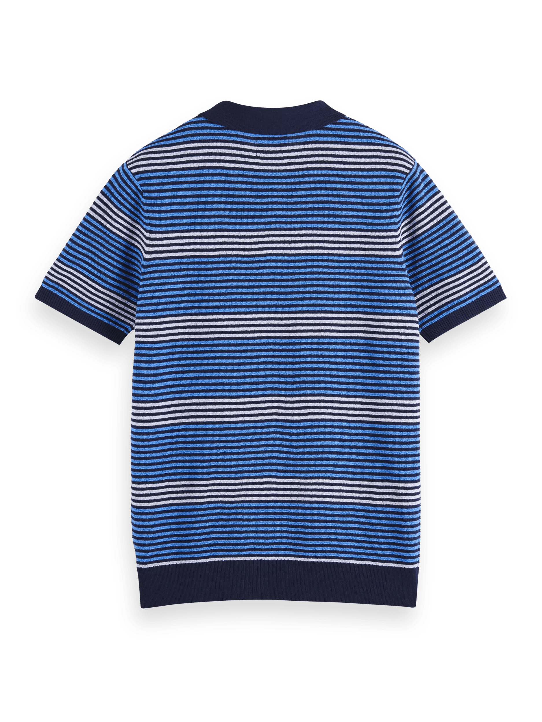 Scotch & Soda Striped knitted polo BCK