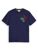 Scotch & Soda Embroidered short-sleeved T-shirt MDL-CRP