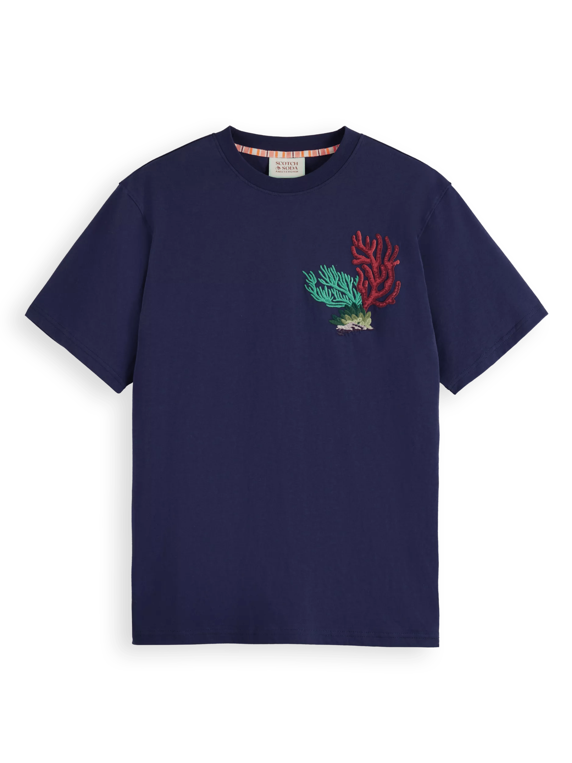 Scotch & Soda Embroidered short-sleeved T-shirt FNT