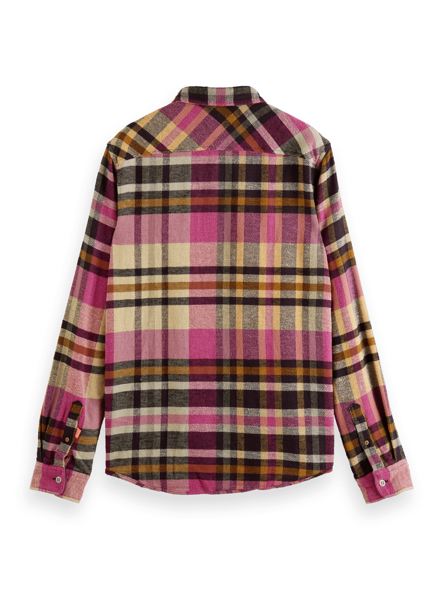 Scotch & Soda Oversized fit checked brushed flannel shirt BCK