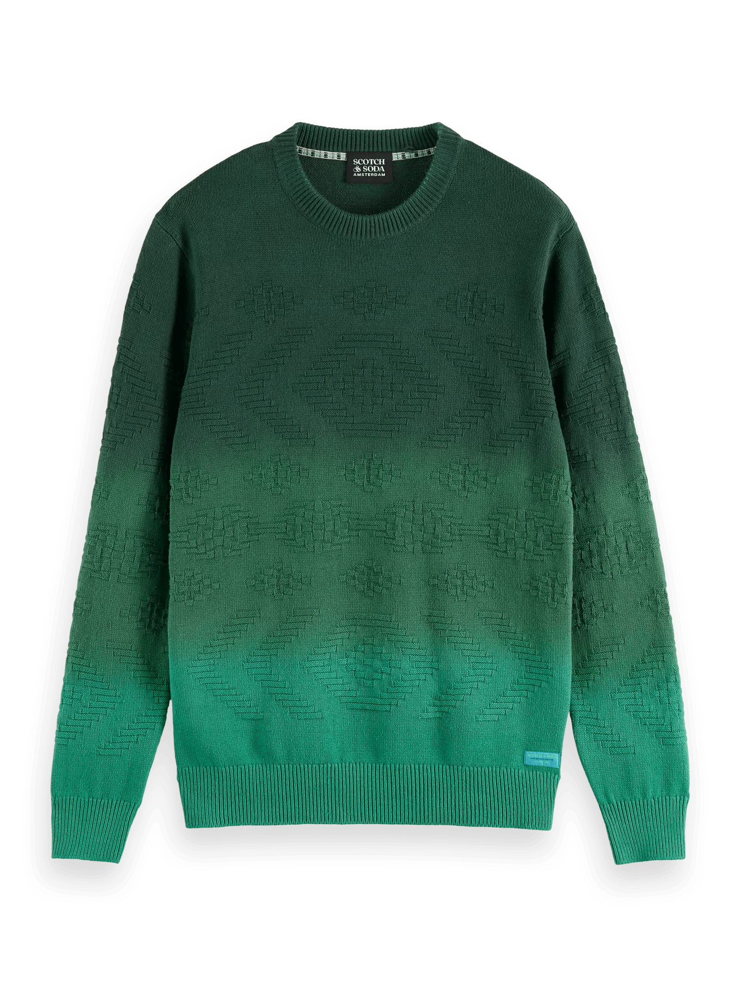 Scotch & Soda Dip-dyed jacquard organic cotton sweater FNT