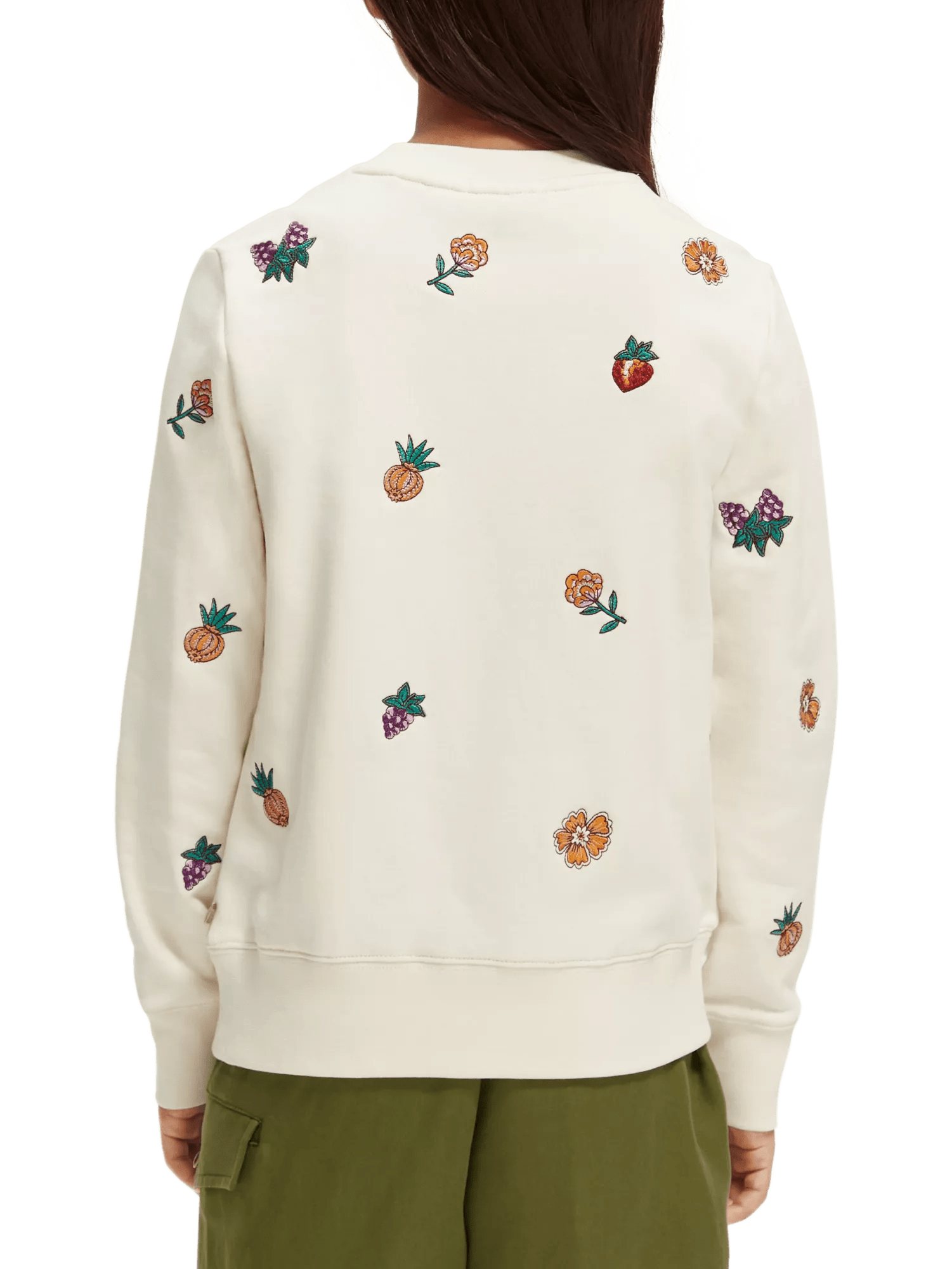 Scotch & Soda All-over embroidered regular-fit sweatshirt NHD-BCK