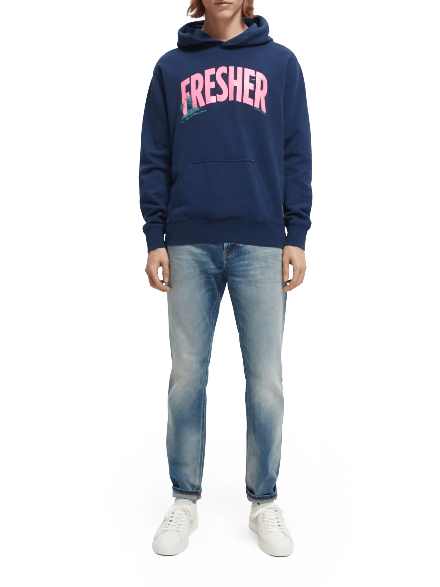 Scotch & Soda Fluorescent graphic hoodie NHD-FNT