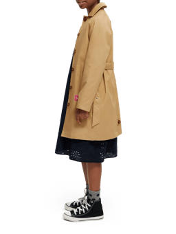 Scotch & Soda Contrast detail trench coat NHD-SDE