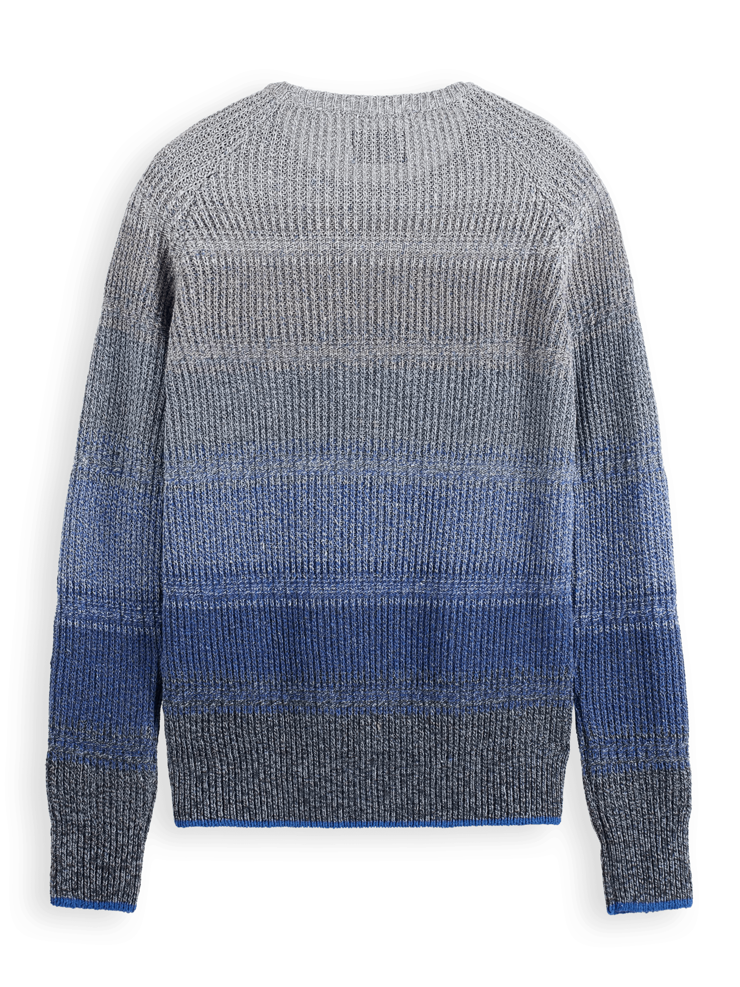 Scotch & Soda Eternal Blauw degrade knit in recycled denim BCK